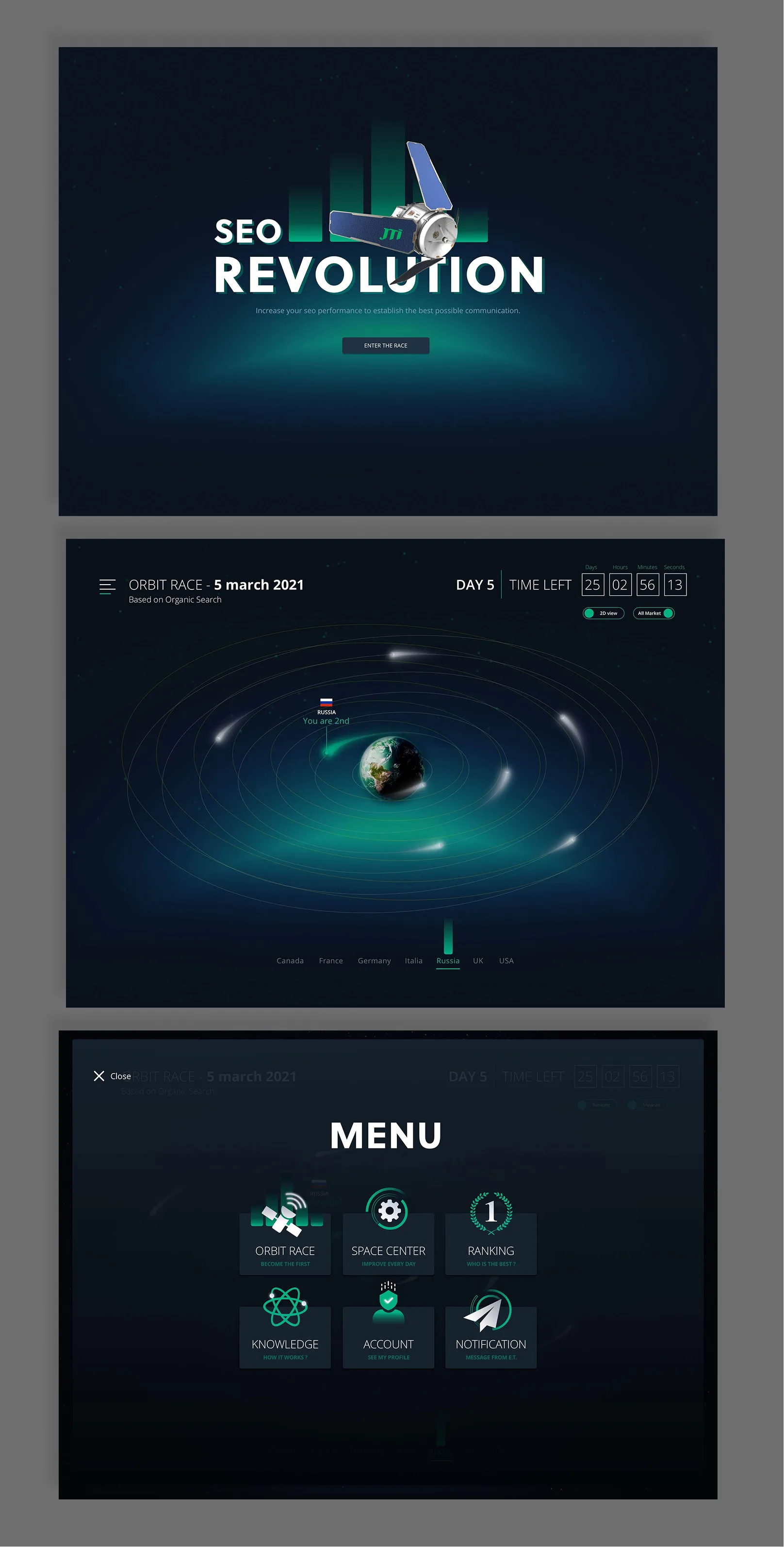 UI — all screens 1